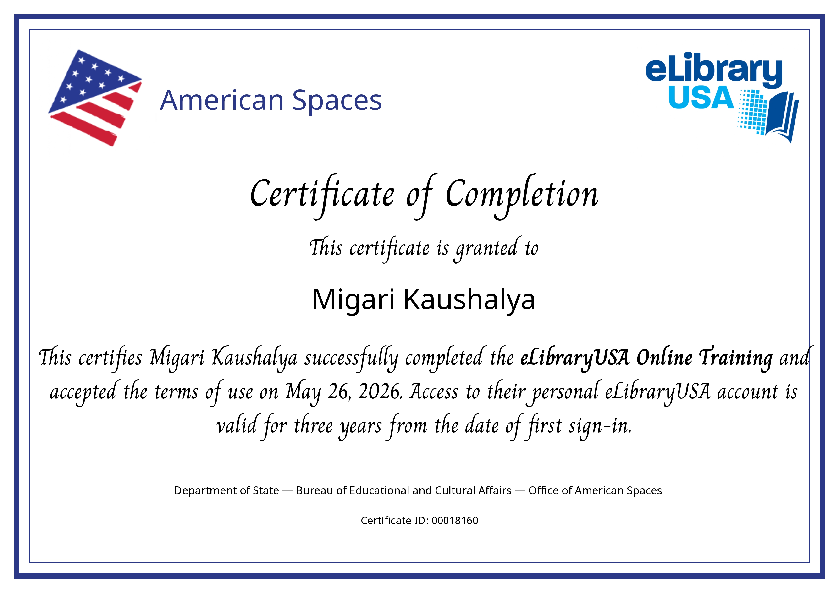 Professional certification